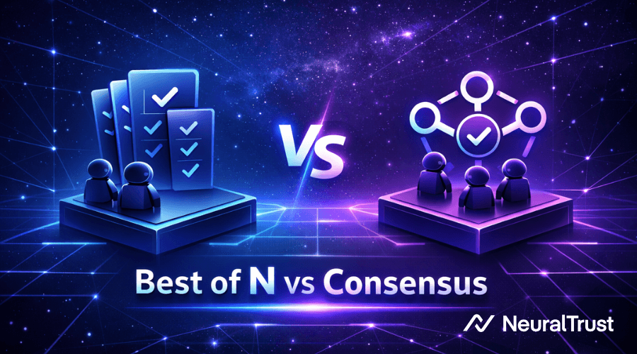 Best of N vs Consensus for Security and Hallucination Mitigation