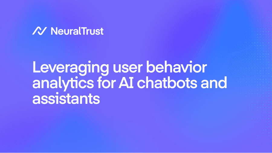 Leveraging user behavior analytics for AI chatbots and assistants